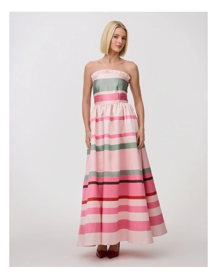 Charlize Gown in Retro Stripe image 1