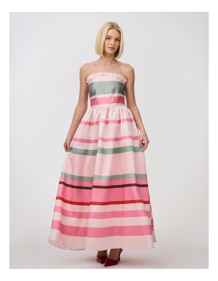 Charlize Gown in Retro Stripe image 5