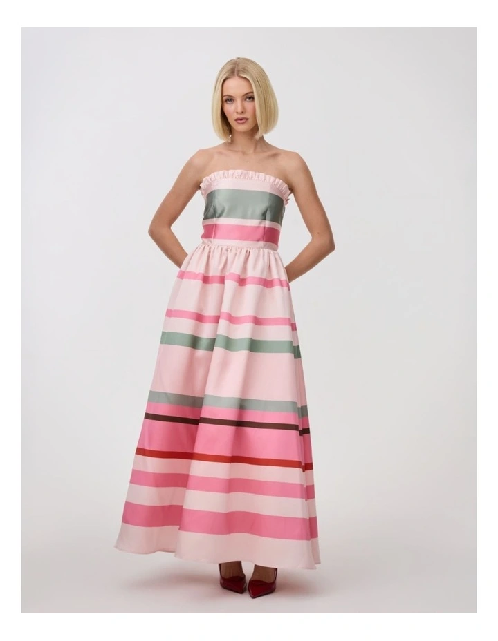 Charlize Gown in Retro Stripe image 6