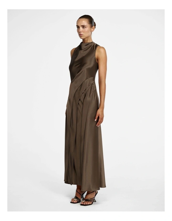 Lecha Maxi Dress in Sepia image 3