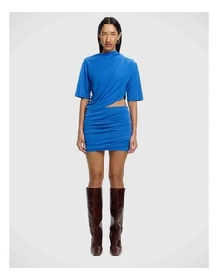 Dylan Mini Dress in Blue