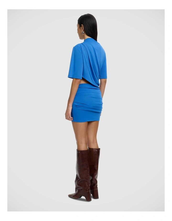 Dylan Mini Dress in Blue image 2