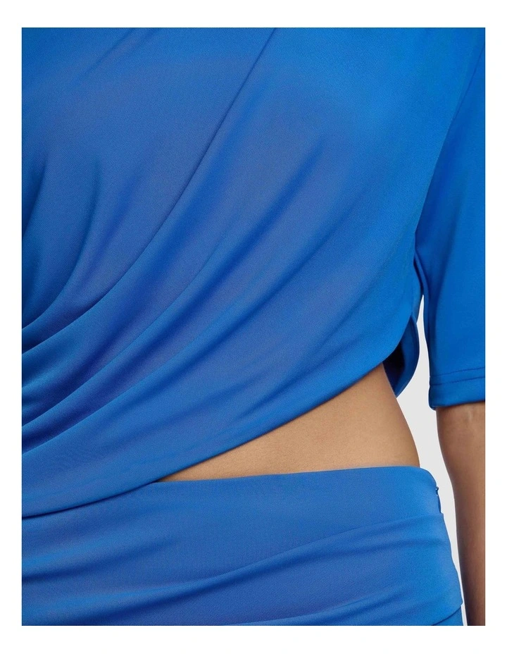 Dylan Mini Dress in Blue image 4
