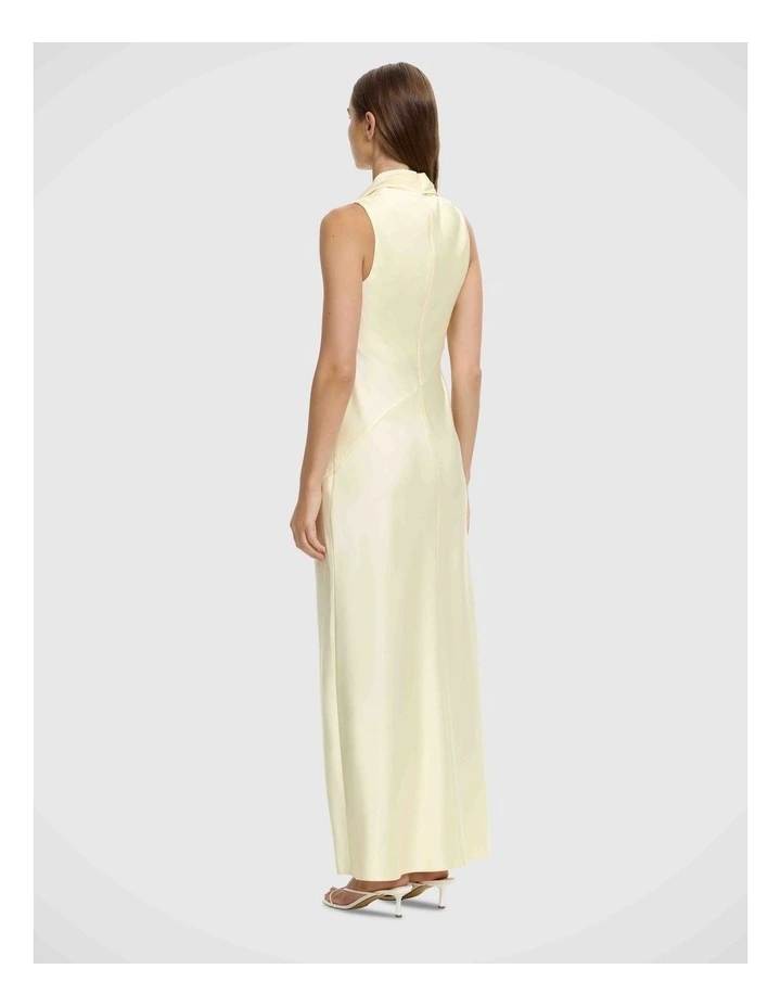 Daira Maxi Scarf Dress in Vanilla image 2