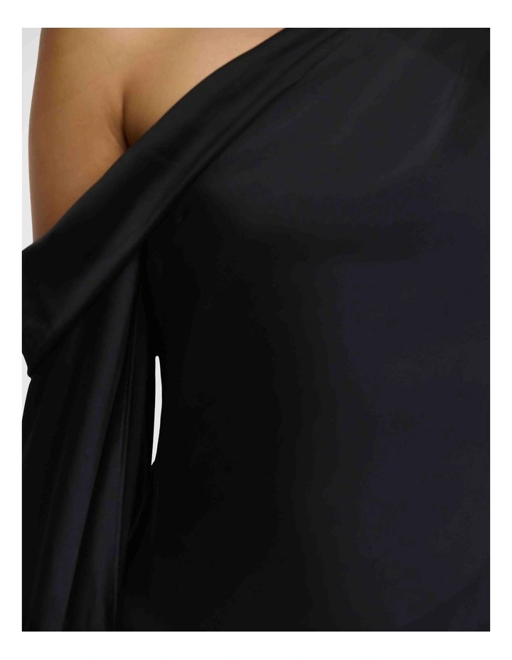 Daira Long Sleeve Dress in Black image 4