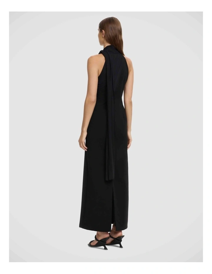 Edda Scarf Dress in Black image 2
