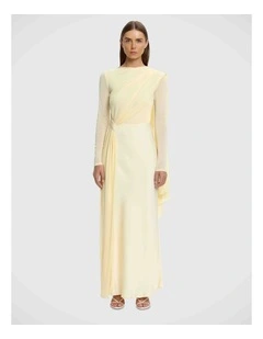 Adelaide Long Sleeve Maxi Dress in Vanilla