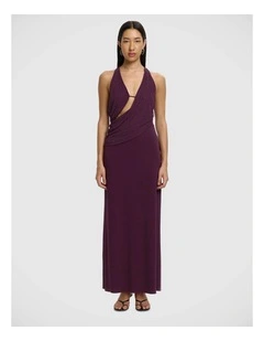 Harriett Maxi Dress in Eggplant