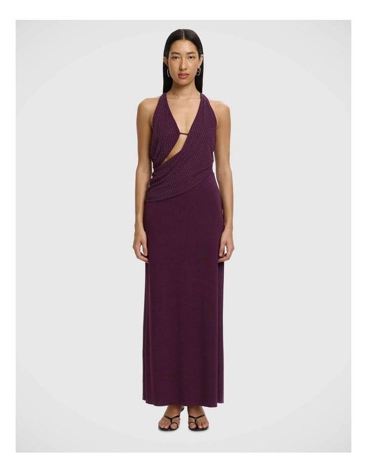 Harriett Maxi Dress in Eggplant image 1