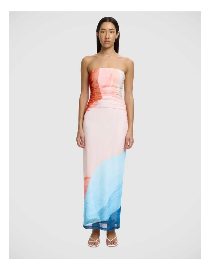 Sura Strapless Dress in Tidal Drift image 1