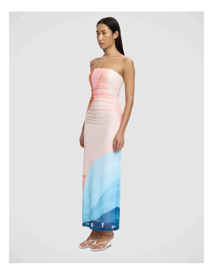 Sura Strapless Dress in Tidal Drift image 3