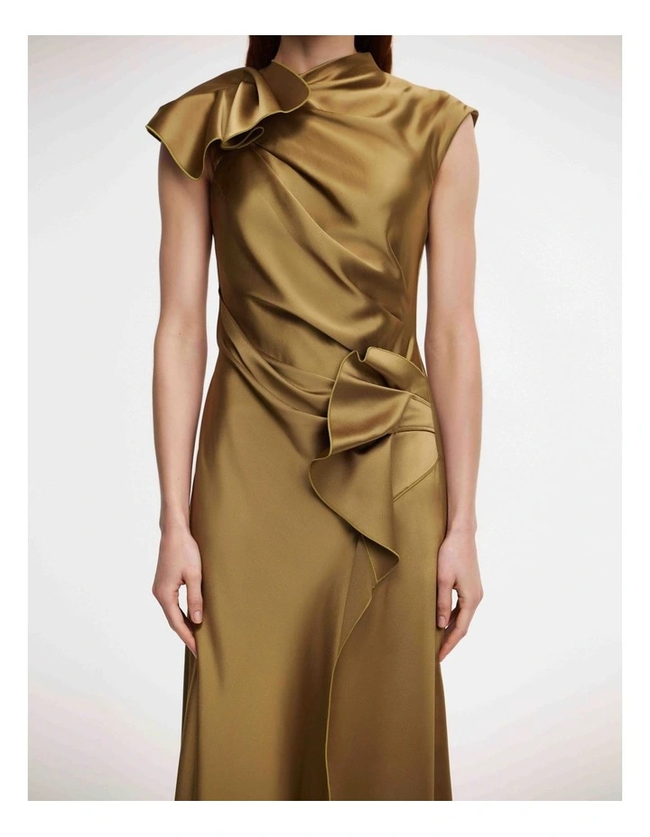 Ramshaw Maxi Dress in Gold image 4
