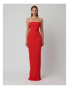 Monroe Gown - Cherry Red