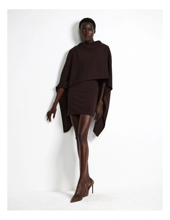 Kathryn Mini Dress - Coffee image 1