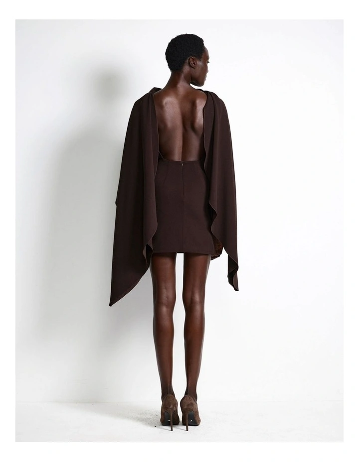 Kathryn Mini Dress - Coffee image 2