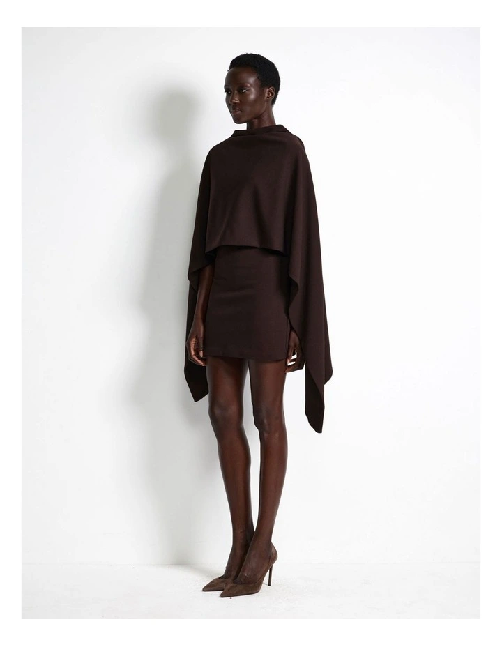 Kathryn Mini Dress - Coffee image 3