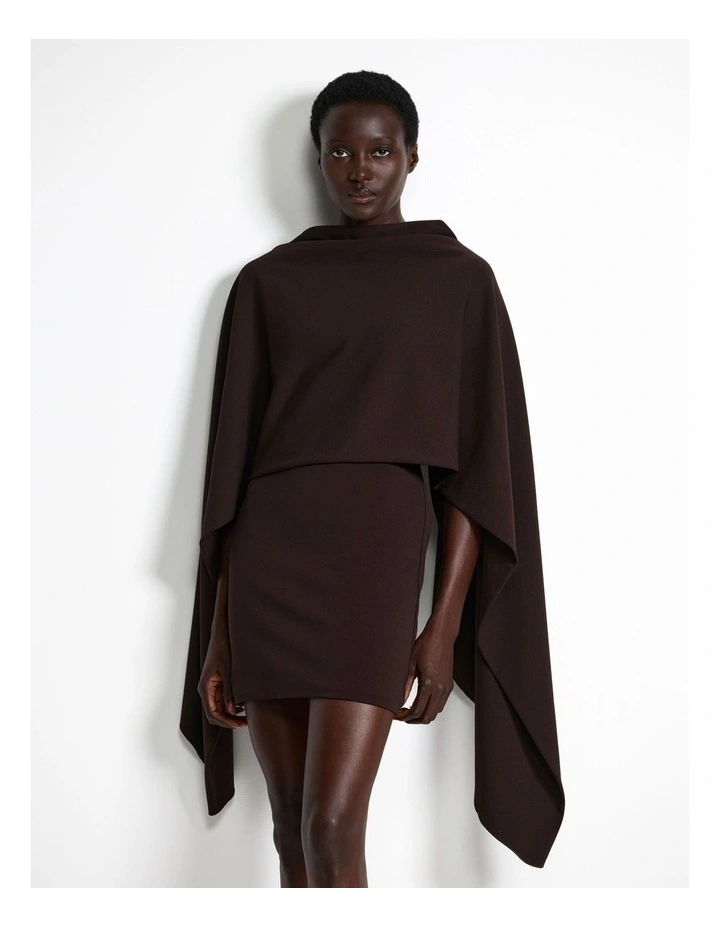 Kathryn Mini Dress - Coffee image 4