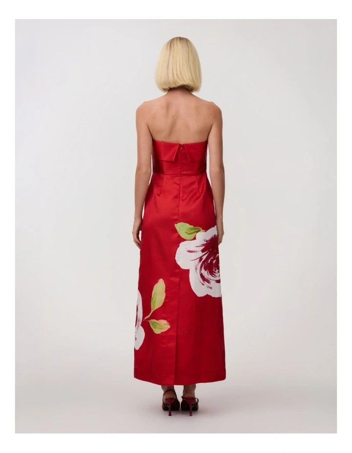 Sutton Midi Dress in Ruby Rose image 2