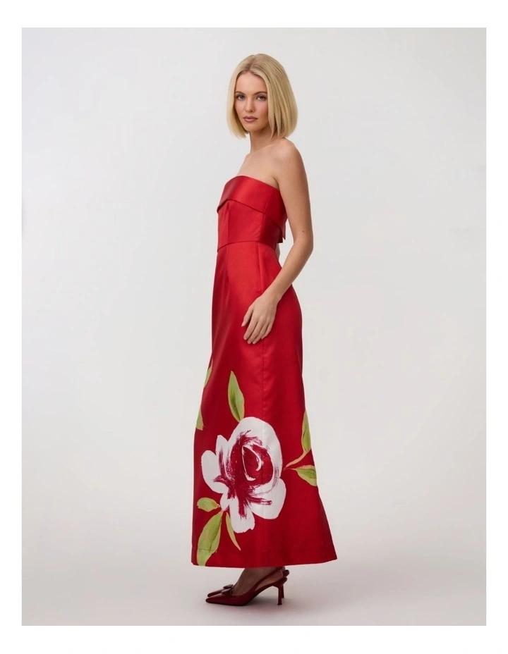 Sutton Midi Dress in Ruby Rose image 6