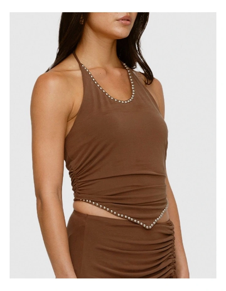 Piero Halter Top in Brown image 4