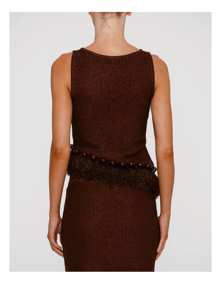 Casilda Tank Top in Brown image 2