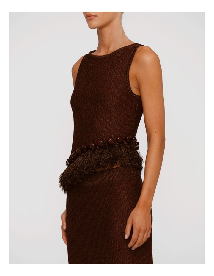 Casilda Tank Top in Brown image 3