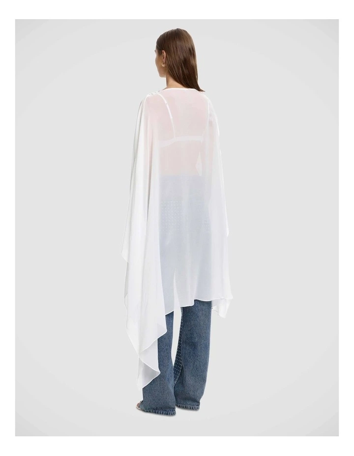 Toni Cape Top in Marshmallow image 2