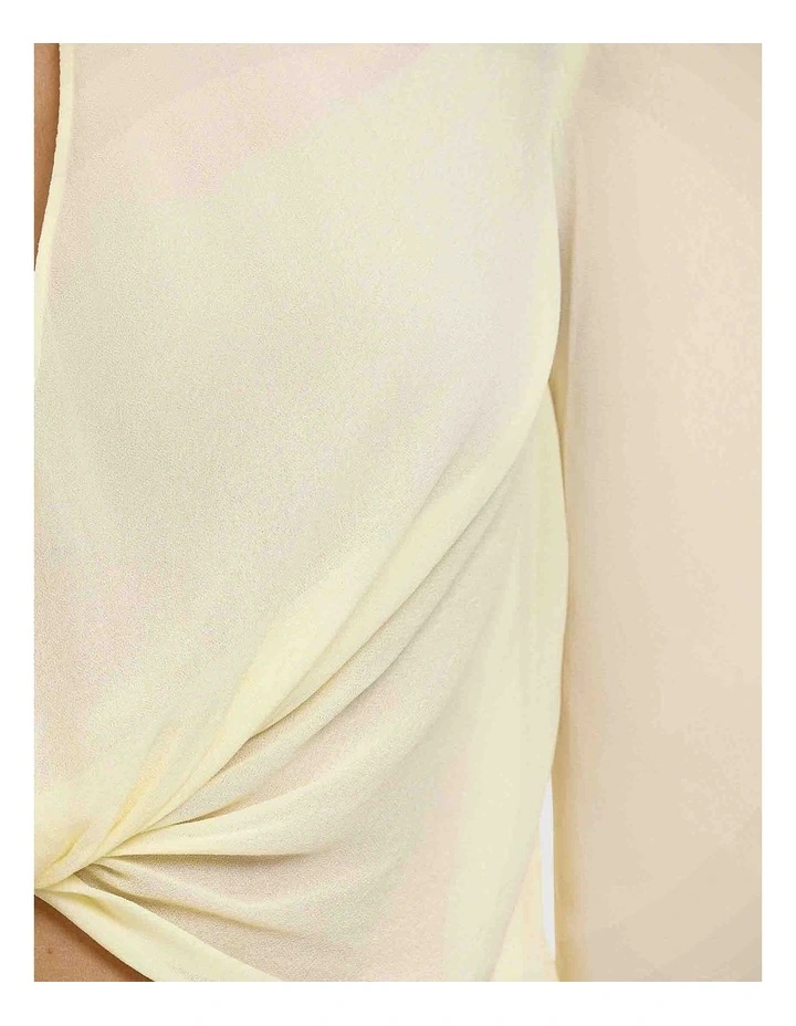 Yeirah Long Sleeve Top in Vanilla image 4