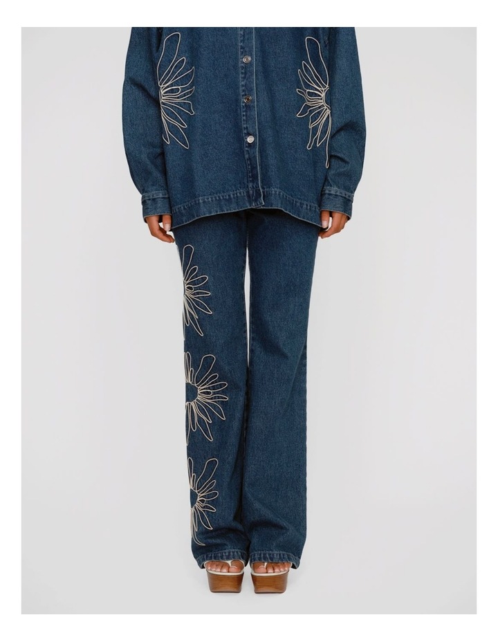 Amana Denim Flare Jean in Blue image 1