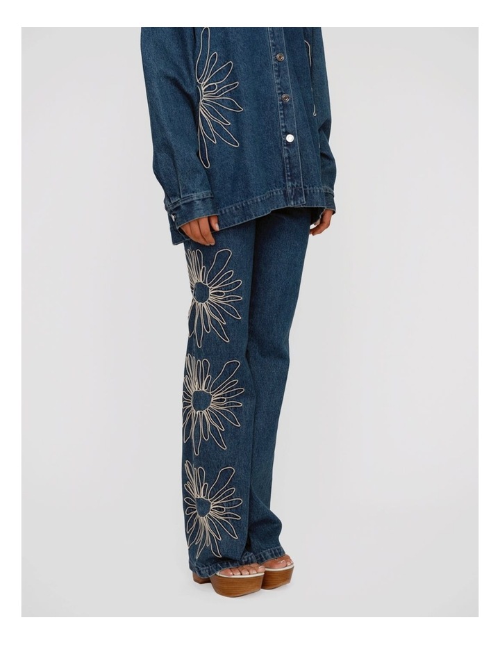 Amana Denim Flare Jean in Blue image 3