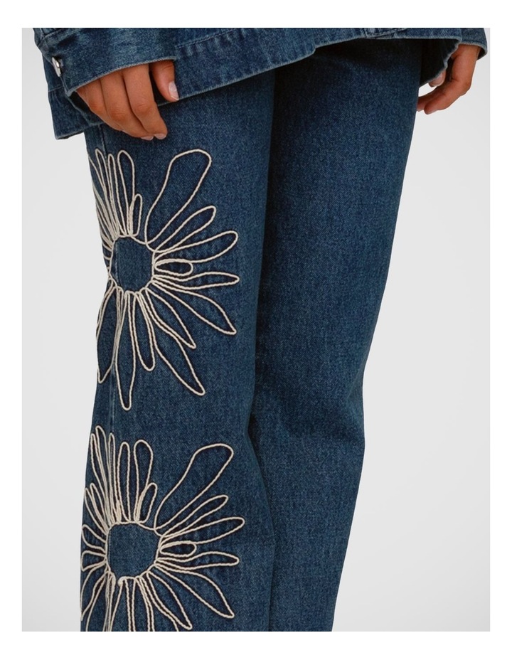 Amana Denim Flare Jean in Blue image 4
