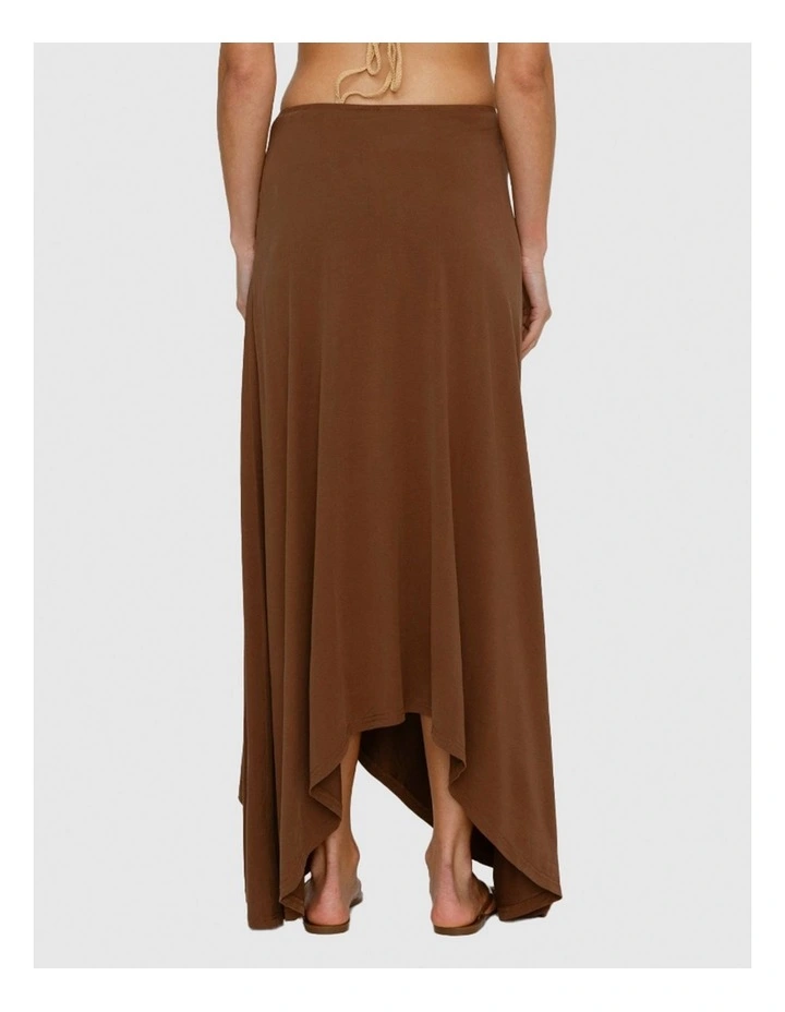 Piero Maxi Skirt in Brown image 2