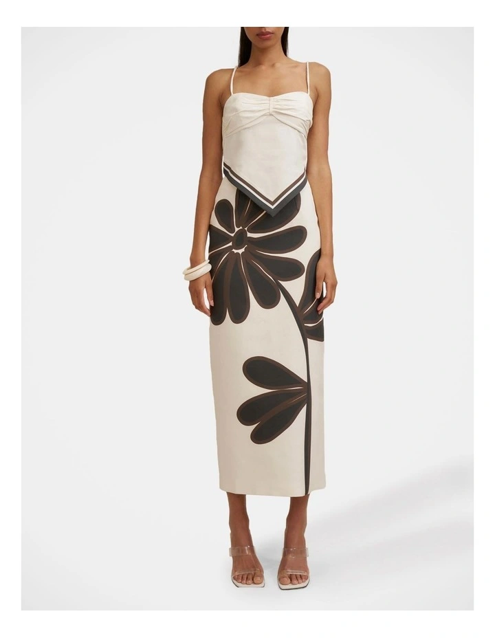 Gerbera Ankle Skirt in Ivory image 1