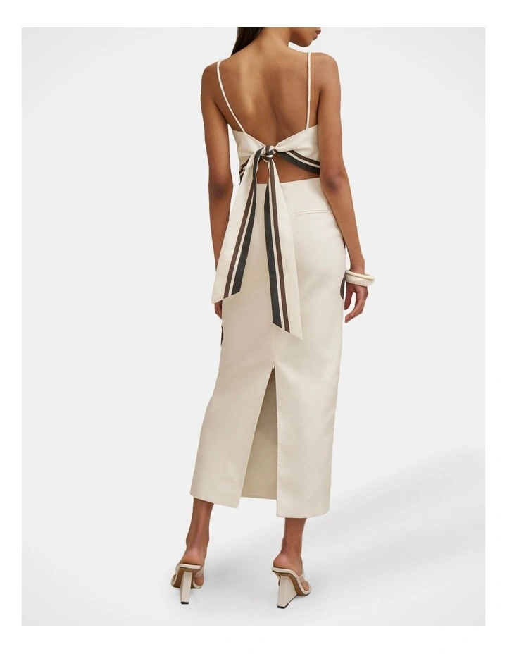 Gerbera Ankle Skirt in Ivory image 2