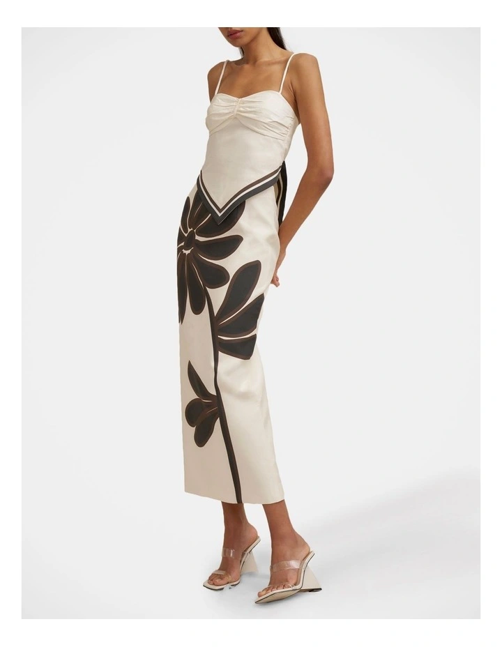 Gerbera Ankle Skirt in Ivory image 3