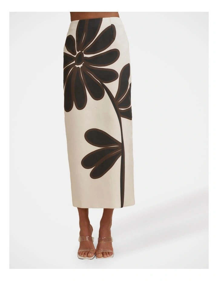 Gerbera Ankle Skirt in Ivory image 4
