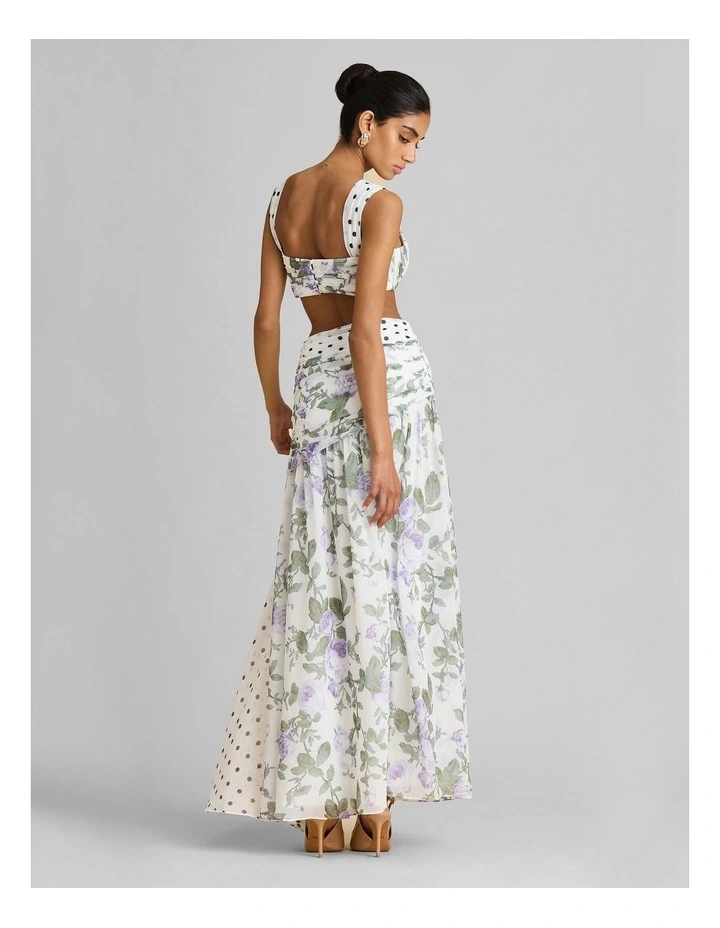 India Skirt in White image 2