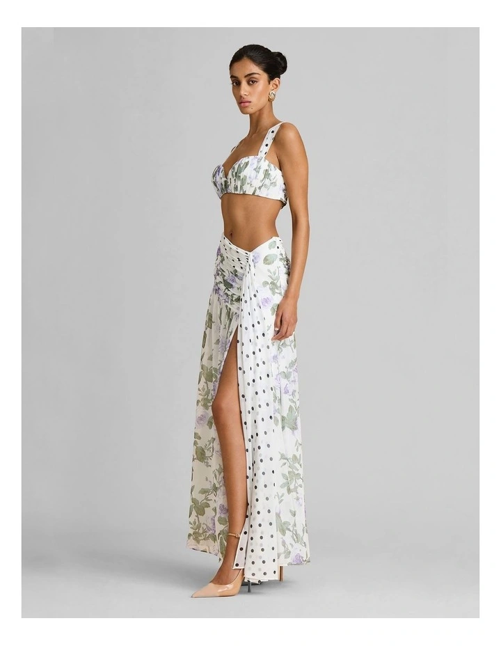 India Skirt in White image 3