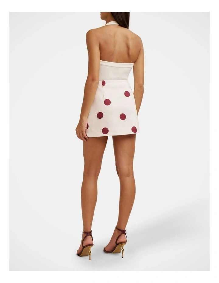 Mara Mini Skirt in Cream image 2