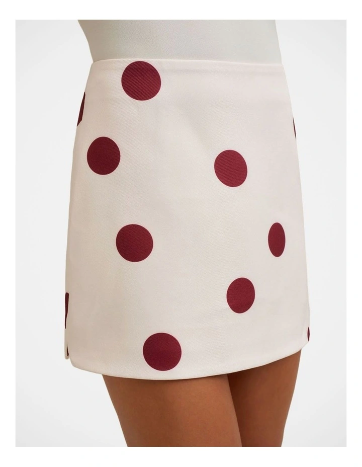Mara Mini Skirt in Cream image 5