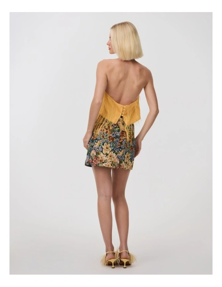 Ula Mini Skirt in Jacquard Floral image 2