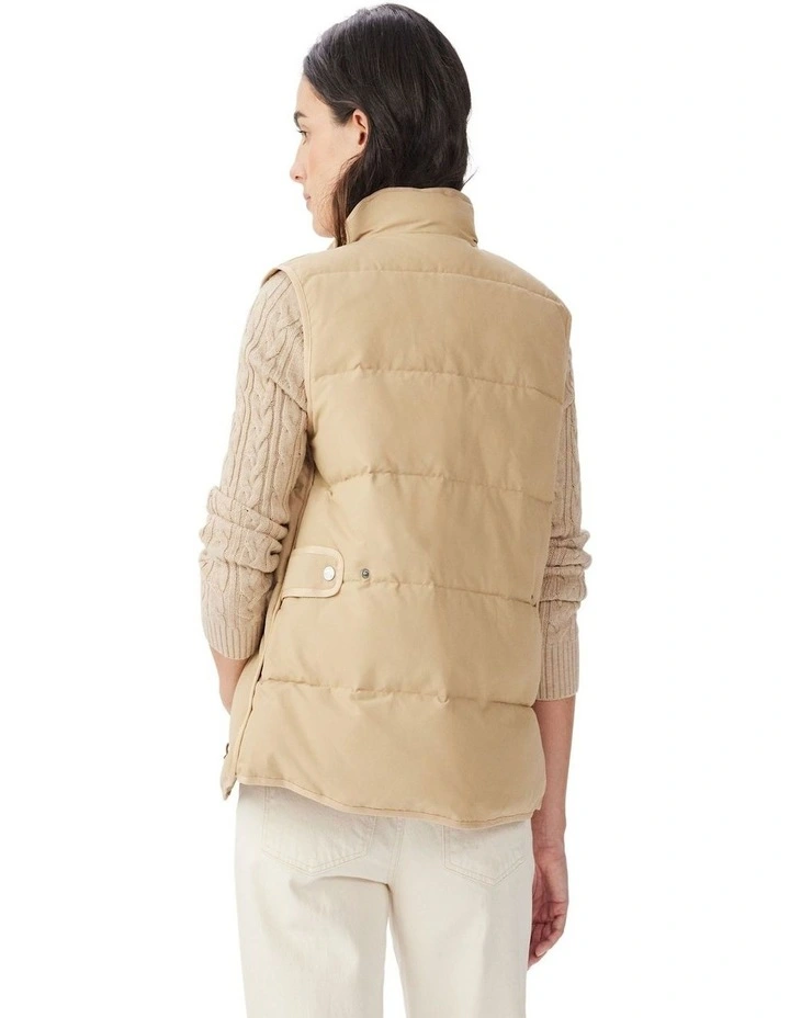 Beechwood Padded Vest in Sand image 2