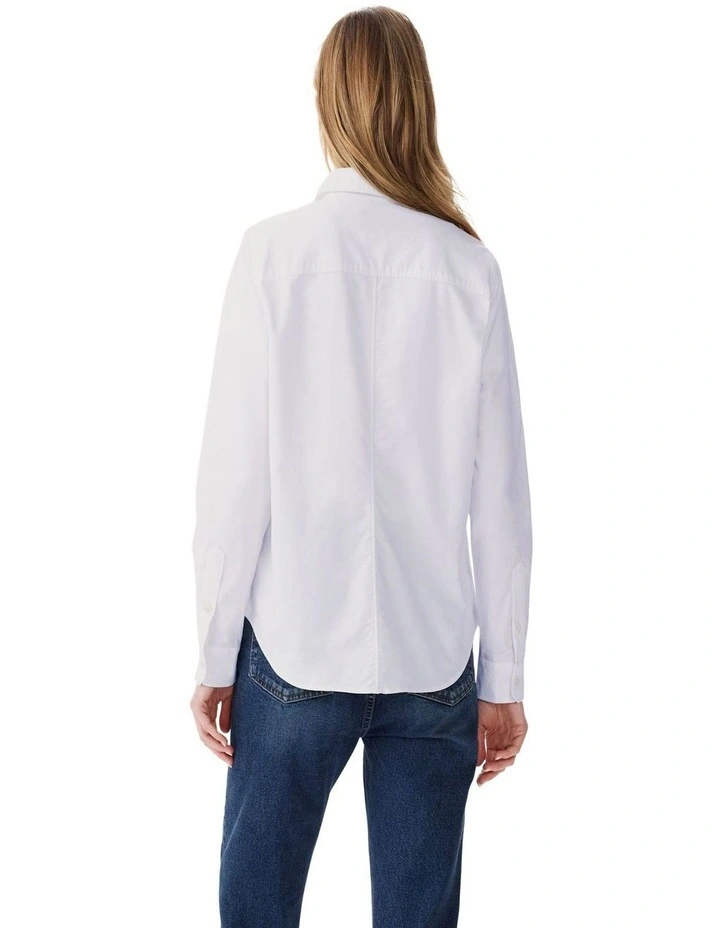 Olney Oxford Shirt in White image 2