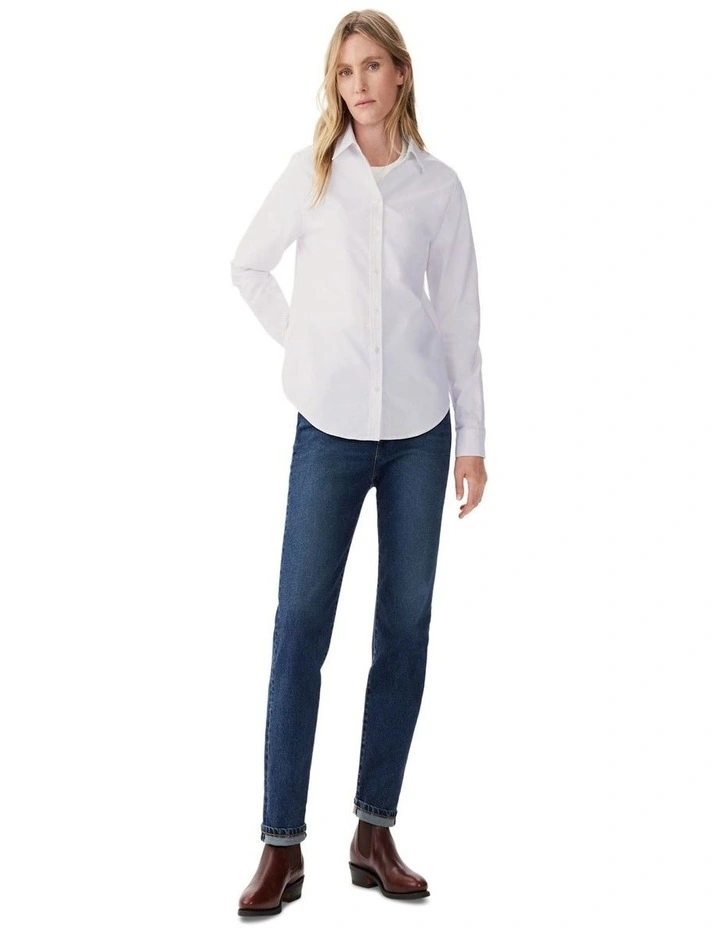 Olney Oxford Shirt in White image 3