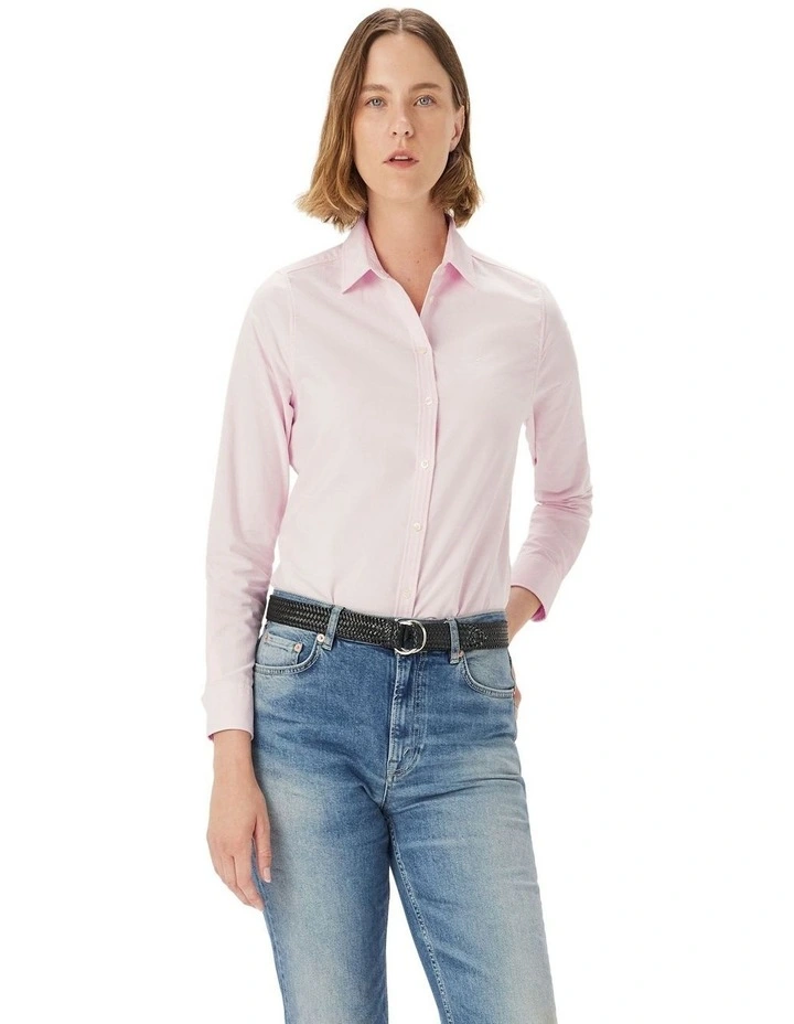 Olney Oxford Shirt in Pink image 1