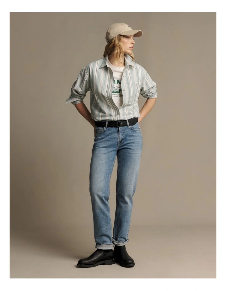 Oxford Stripe Shirt in Multi image 1