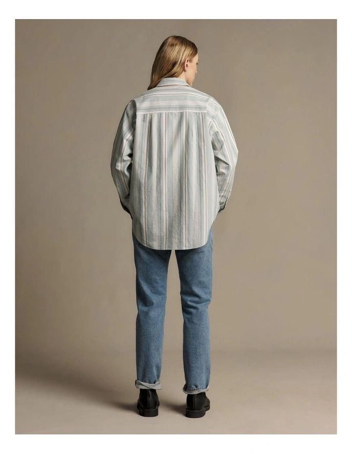 Oxford Stripe Shirt in Multi image 2