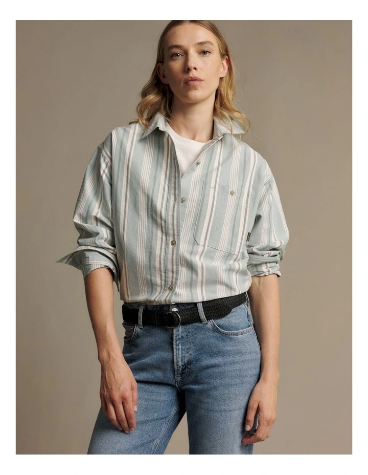 Oxford Stripe Shirt in Multi image 3