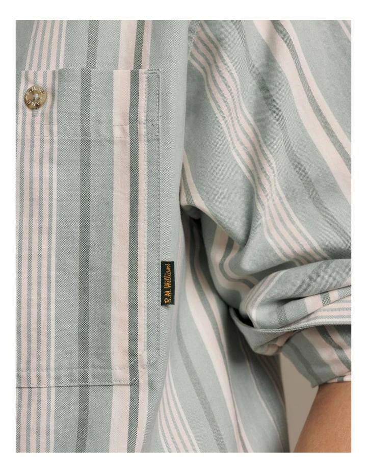 Oxford Stripe Shirt in Multi image 4