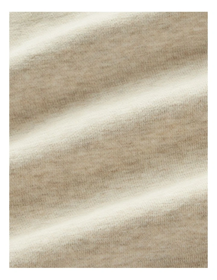 Trickett Qtr Zip Sweatshirt in Oatmeal image 6